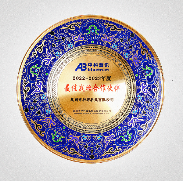 喜报 | 荣耀官方网址荣膺中科蓝讯“最佳战略合作伙伴”